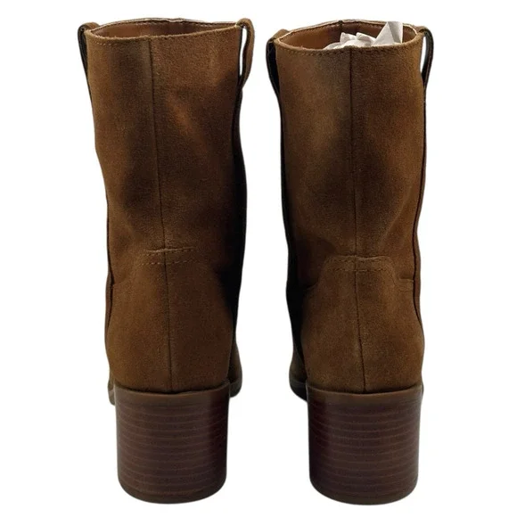 Steve Madden Romney Brown Suede Pull On Booties Womens Size 8.5M New $160 - Picture 3 of 12